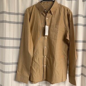 Classic Brown Button-Down Shirt